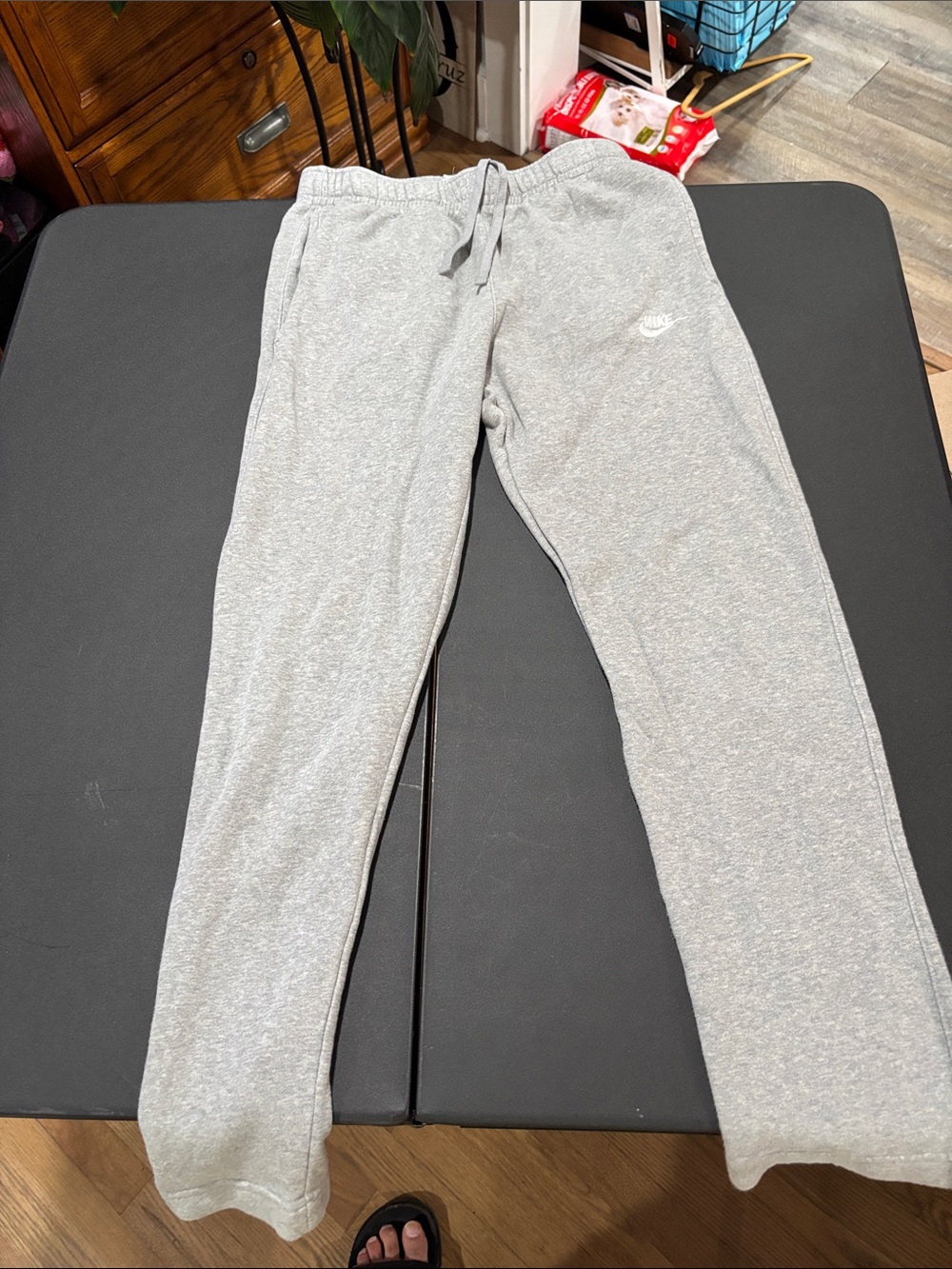Nike Light Gray Kids' Sweatpants with Drawstring